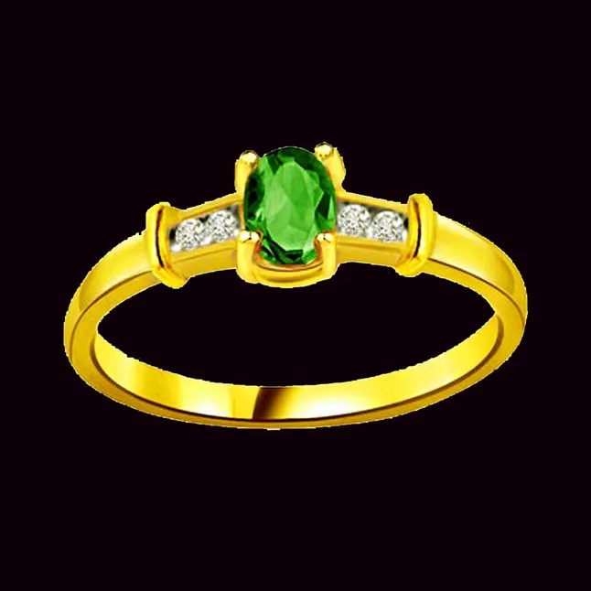 Emerald Enigma Fine Real Diamond & Emerald Ring (SDR1104)