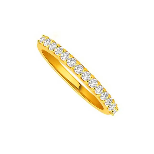 She's Perfect Diamond rings in 18kt Gold -Yellow Gold Eternity rings