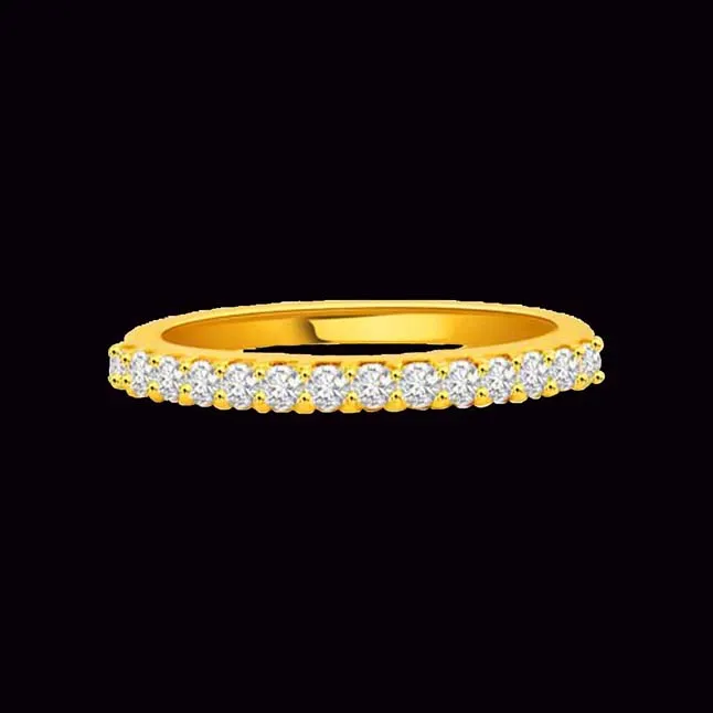 She's Perfect Diamond rings in 18kt Gold -Yellow Gold Eternity rings