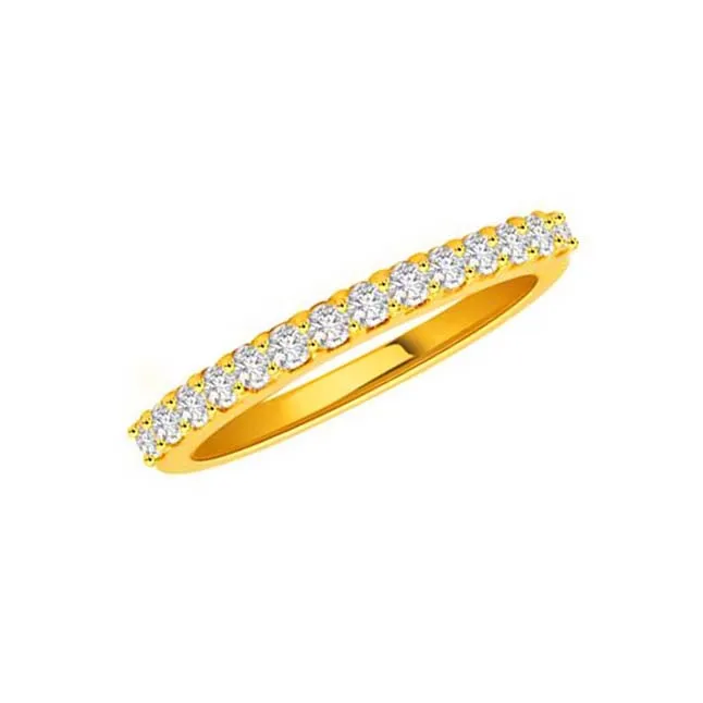 She's Perfect Diamond rings in 18kt Gold -Yellow Gold Eternity rings