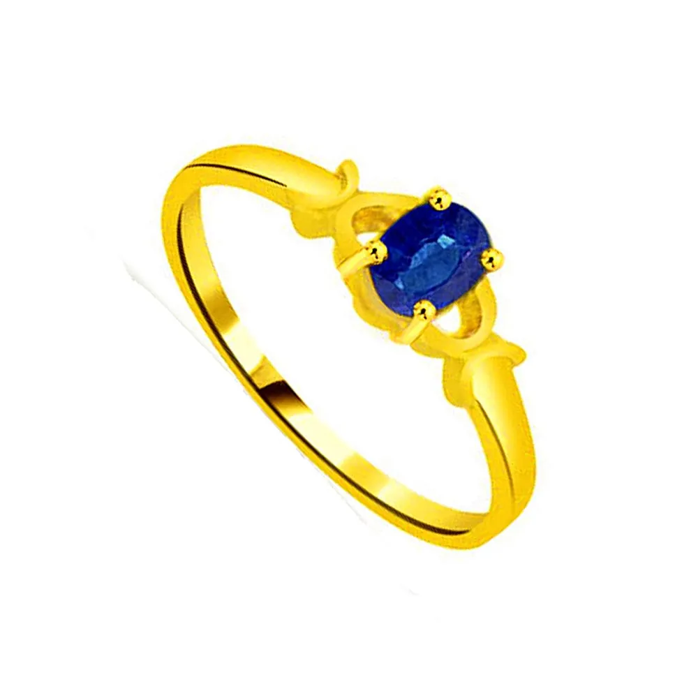 Star of the Ocean Oval Sapphire Gold rings SDR1126