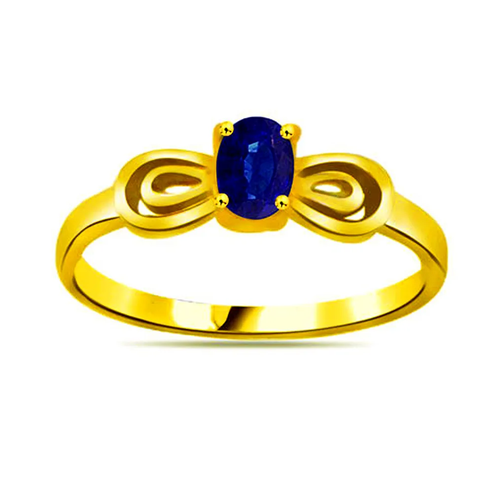 Oval Sapphire Gold rings SDR1135