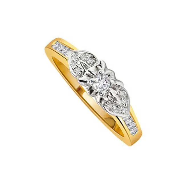 Loving Lilies - Real Diamond Ring (SDR114)