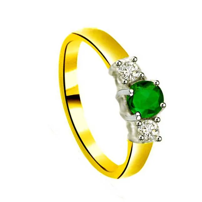 Real Diamond & Emerald Ring (SDR1143)