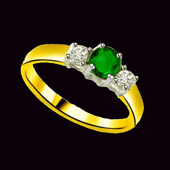 Real Diamond & Emerald Ring (SDR1143)