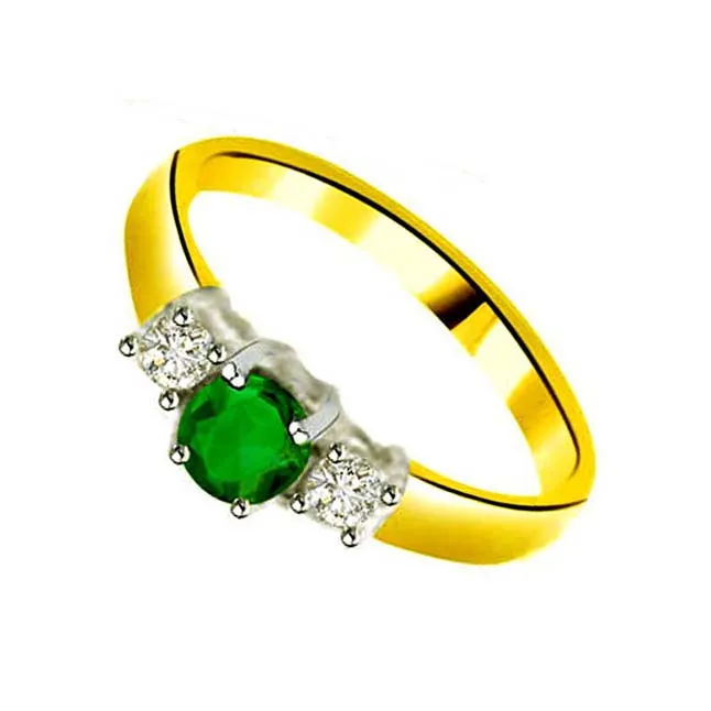 Real Diamond & Emerald Ring (SDR1143)