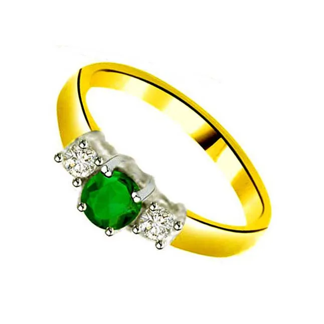 Diamond & Emerald rings SDR1143 -Diamond & Emerald