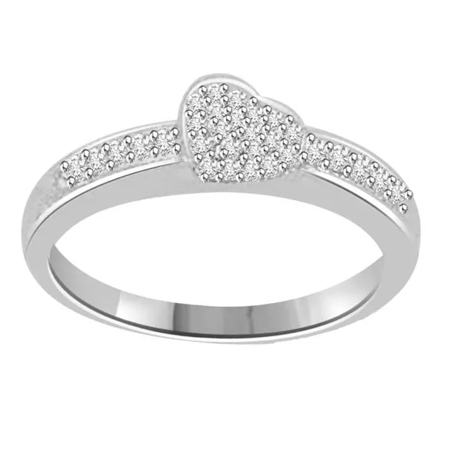 Symbol of Loyalty 0.30cts Real Diamond white Gold Ring (SDR1151)