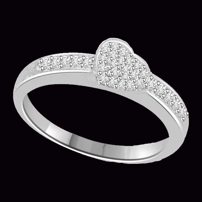 Symbol of Loyalty 0.30cts Real Diamond white Gold Ring (SDR1151)