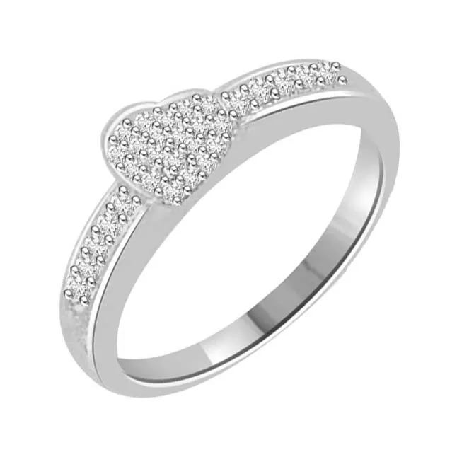 Symbol of Loyalty 0.30cts Real Diamond white Gold Ring (SDR1151)