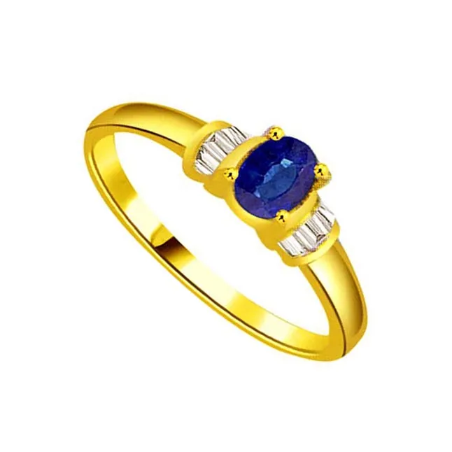 Oval Sapphire Gold rings SDR1161