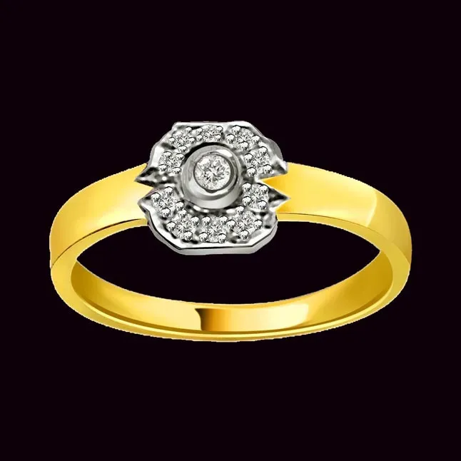 0.40ct Diamond 18kt Gold rings SDR1190 -White Yellow Gold rings