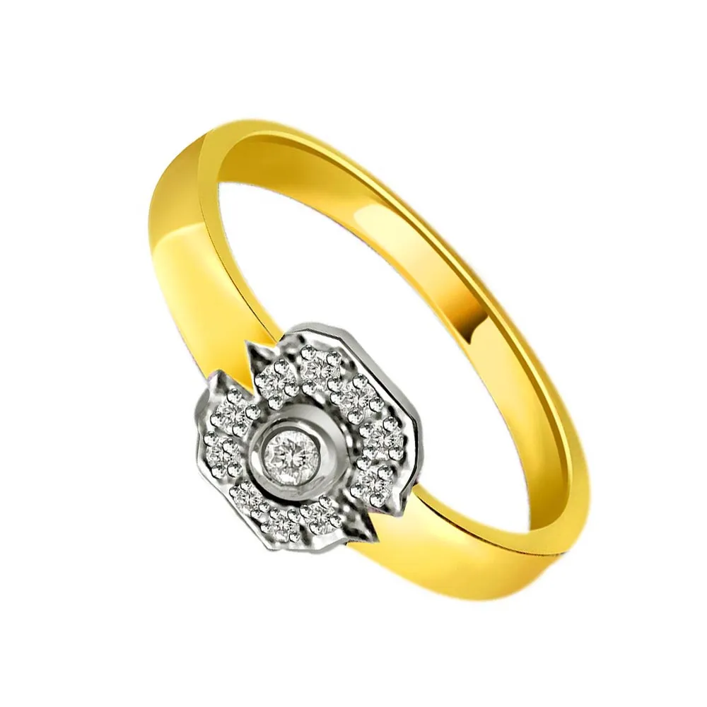 0.40ct Diamond 18kt Gold rings SDR1190 -White Yellow Gold rings
