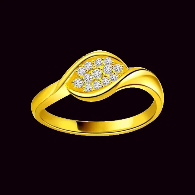 0.26cts Real Diamond 18kt Yellow Gold Ring (SDR1195)