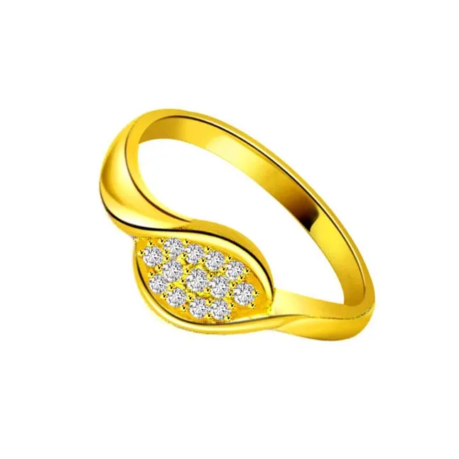 0.26cts Real Diamond 18kt Yellow Gold Ring (SDR1195)