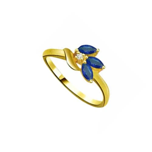 Real Diamond & Blue Sapphire Ring (SDR1198)