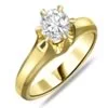 0.20cts Real Diamond Solitaire Gold Ring (SDR1201)