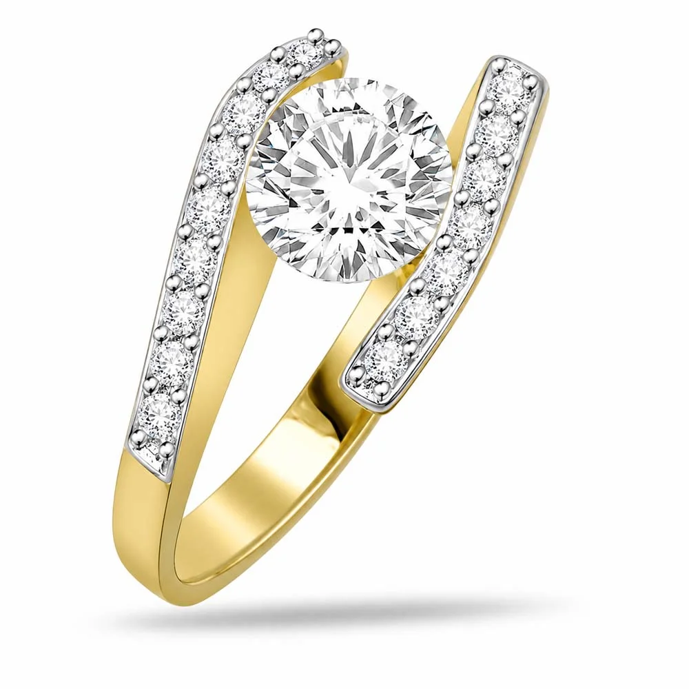 0.56cts Real Diamond Gold Ring (SDR1203)