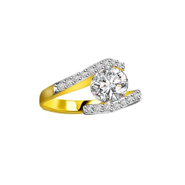 0.56ct Diamond Gold rings SDR1203 -Yellow Gold Eternity rings