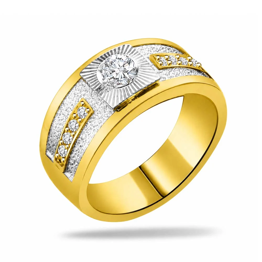 Classic Real Diamond 18kt Gold Ring (SDR1226)