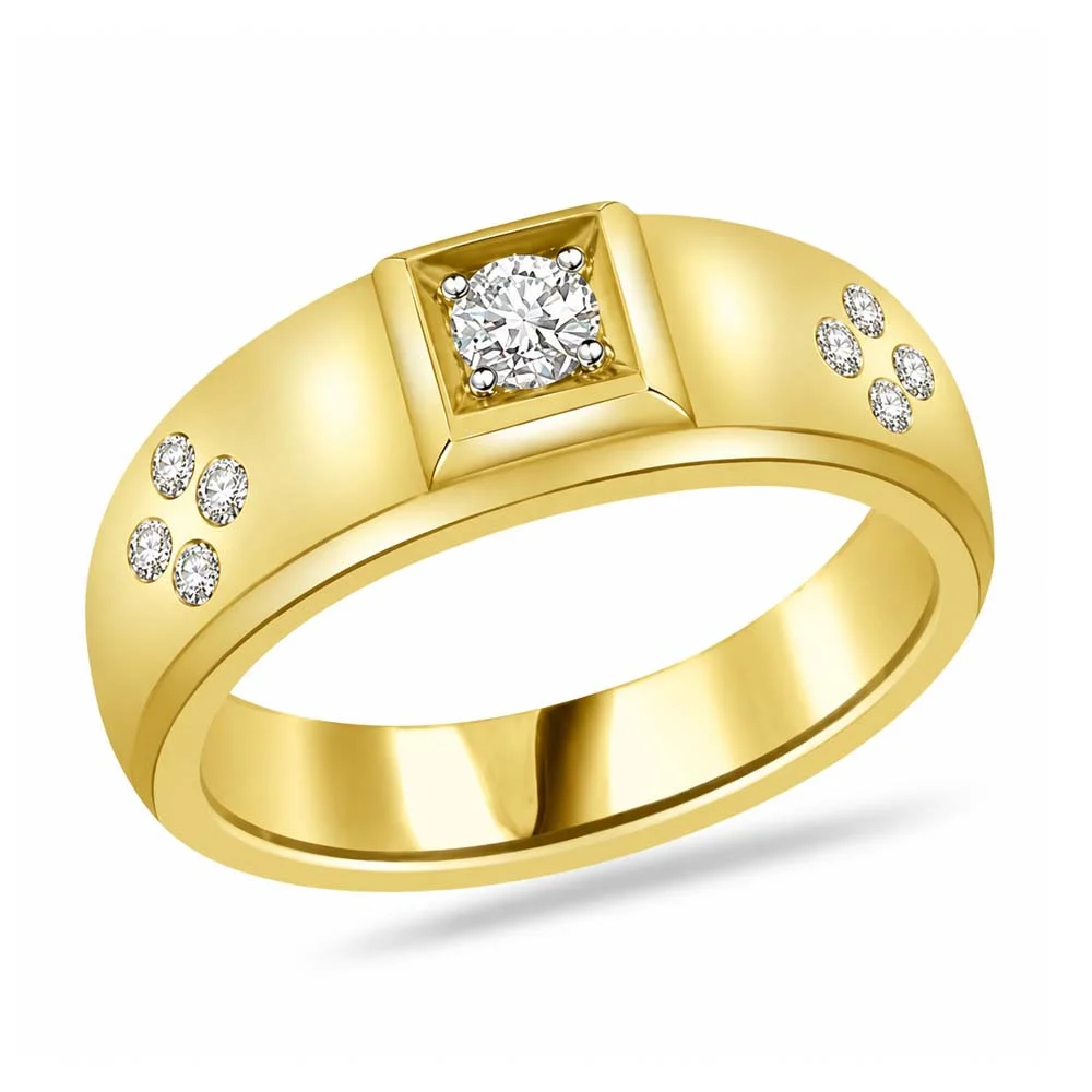 0.45cts Real Diamond 18kt Yellow Gold Ring (SDR1231)