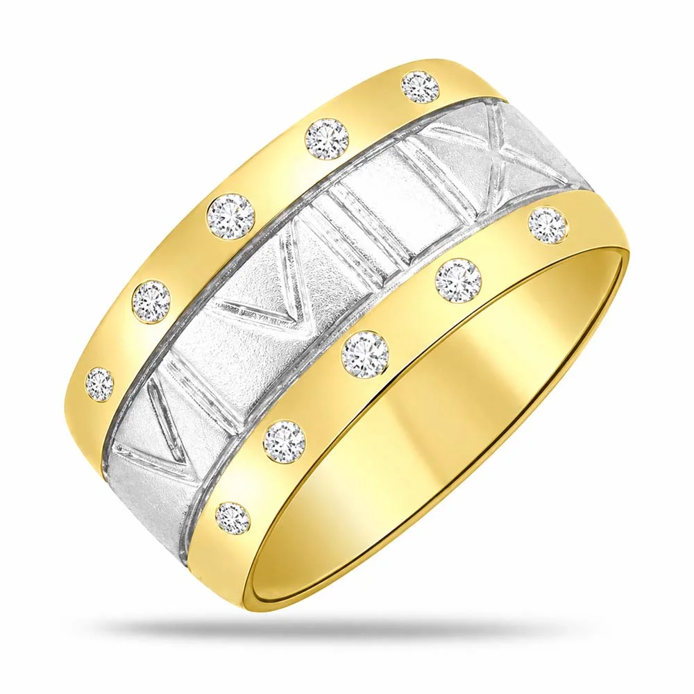 0.25cts Real Diamond 18kt Yellow Gold Ring (SDR1232)