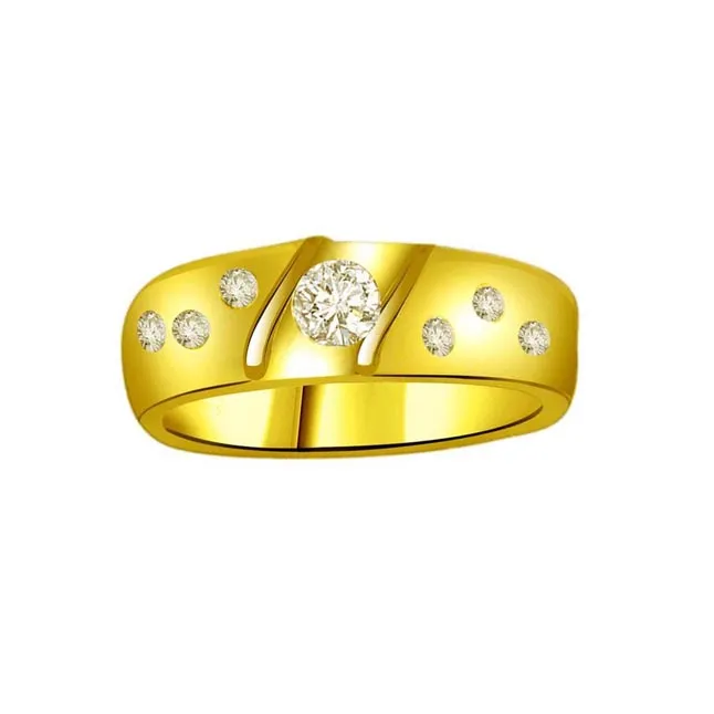 Classic Real Diamond 18kt Gold Ring (SDR1235)