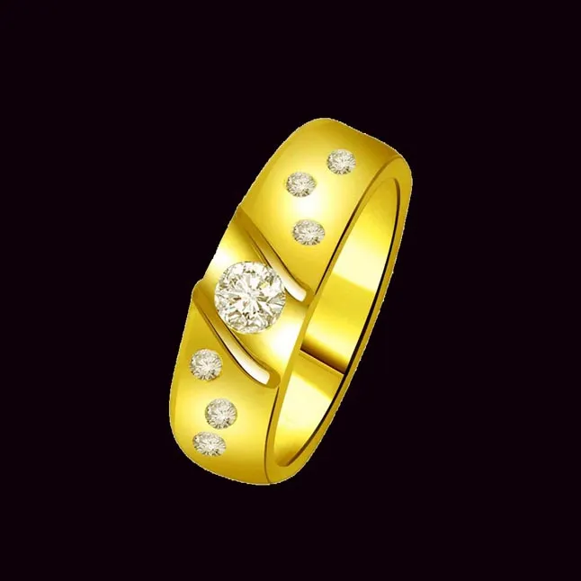 Classic Real Diamond 18kt Gold Ring (SDR1235)