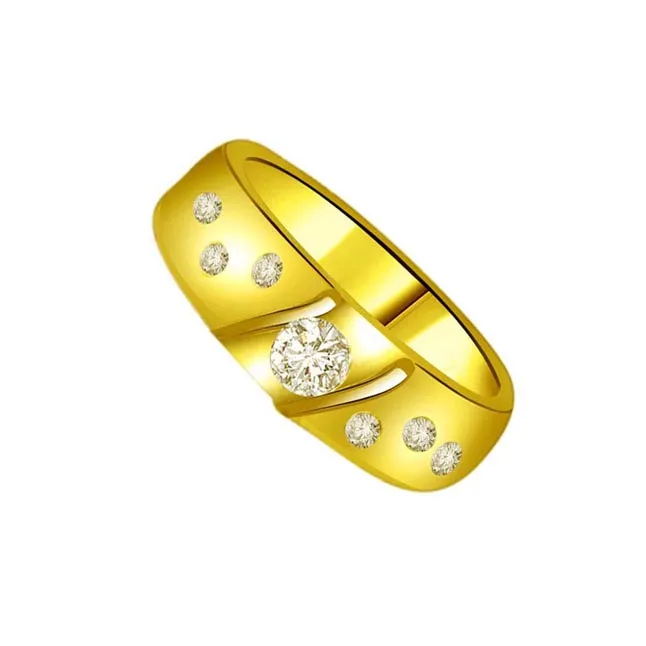 Classic Real Diamond 18kt Gold Ring (SDR1235)
