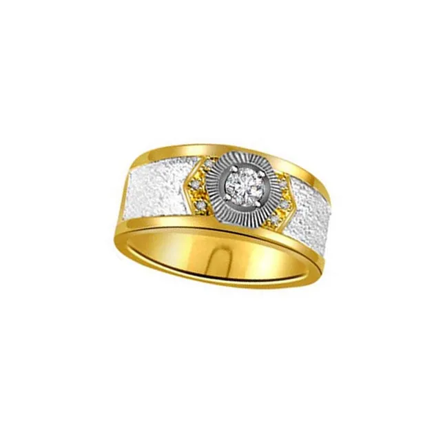 Trendy Diamond 18kt Gold rings SDR1236 -White Yellow Gold rings