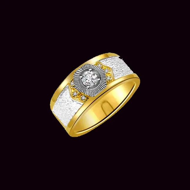 Trendy Diamond 18kt Gold rings SDR1236 -White Yellow Gold rings