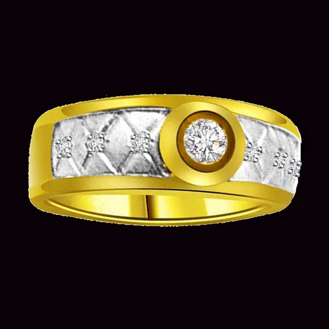 Trendy Real Diamond 18kt Gold Ring (SDR1238)