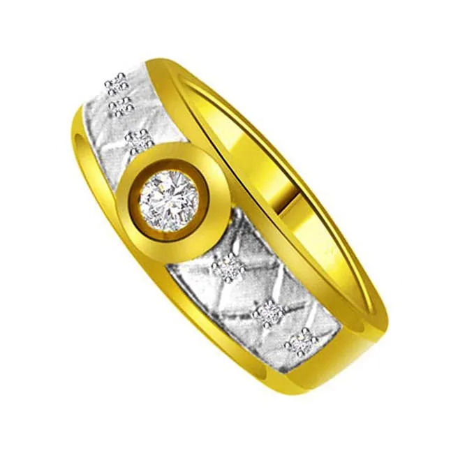 Trendy Real Diamond 18kt Gold Ring (SDR1238)