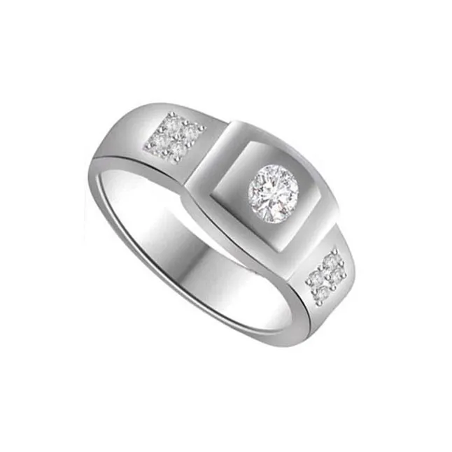 Trendy Diamond 14kt Gold rings SDR1240 -White Yellow Gold rings