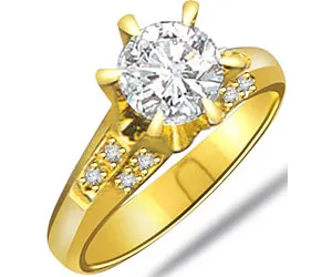 Solitaire Real Diamond Engagement Ring (SDR1247)