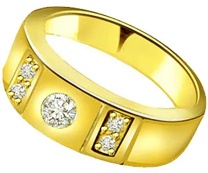 Solitaire Real Diamond Engagement Ring In 18k Gold (SDR1261)