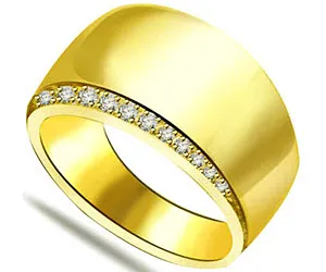 0.17 cts Fine Real Diamond 18kt Yellow Gold Ring (SDR1262)