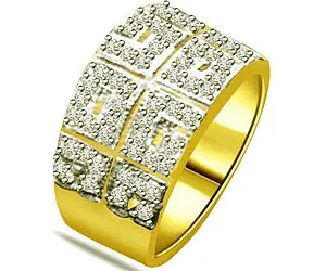 0.35 cts Real Diamond Wide Band 18K Ring (SDR1270)