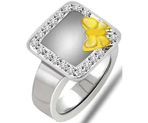 0.25 ct Diamond White Gold rings -Designer