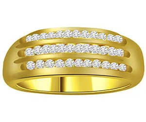 0.80 cts Real Diamond Band In 18K Gold (SDR1302)