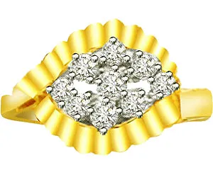 0.22 cts Diamond rings in 18K Gold