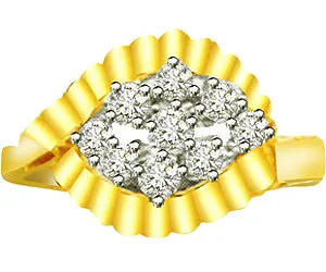 0.22 cts Real Diamond Ring in 18K Gold (SDR1313)