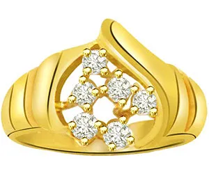 0.30 cts Diamond Yellow Gold 18K rings