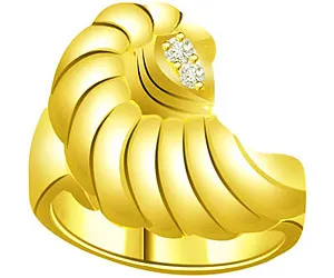 0.22 cts Classy Yellow Gold Diamond rings