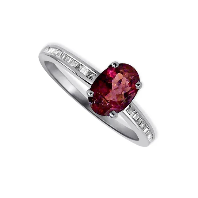 Let The Passion Speak - Real Gemstone & Diamond Ring (SDR134)