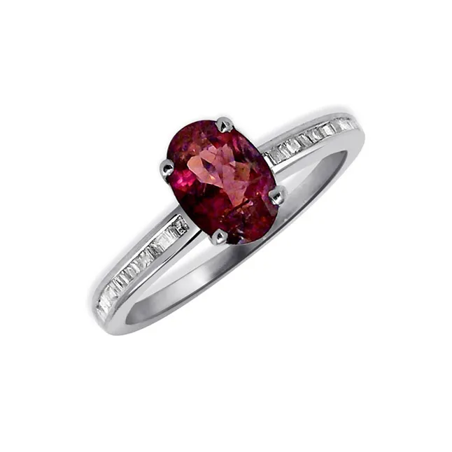 Let The Passion Speak - Real Gemstone & Diamond Ring (SDR134)