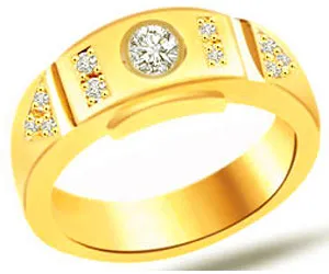 0.35cts Classic Yellow Gold Real Diamond Band (SDR1347)