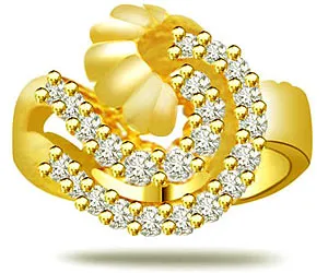 Designer Real Diamond 18K Ring (SDR1351)