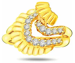 0.32 cts Elegant Diamond rings In 18K Gold