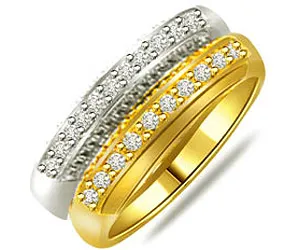 0.50cts Elegant Two Tone Real Diamond Ring (SDR1358)